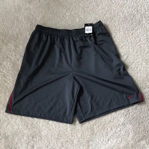 Men’s Nike Training Shorts Gray/Maroon XXL